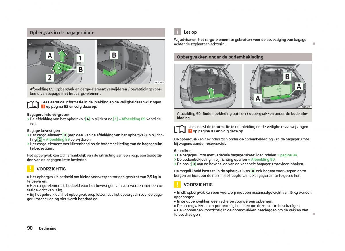 Skoda Octavia III 3 handleiding / page 92