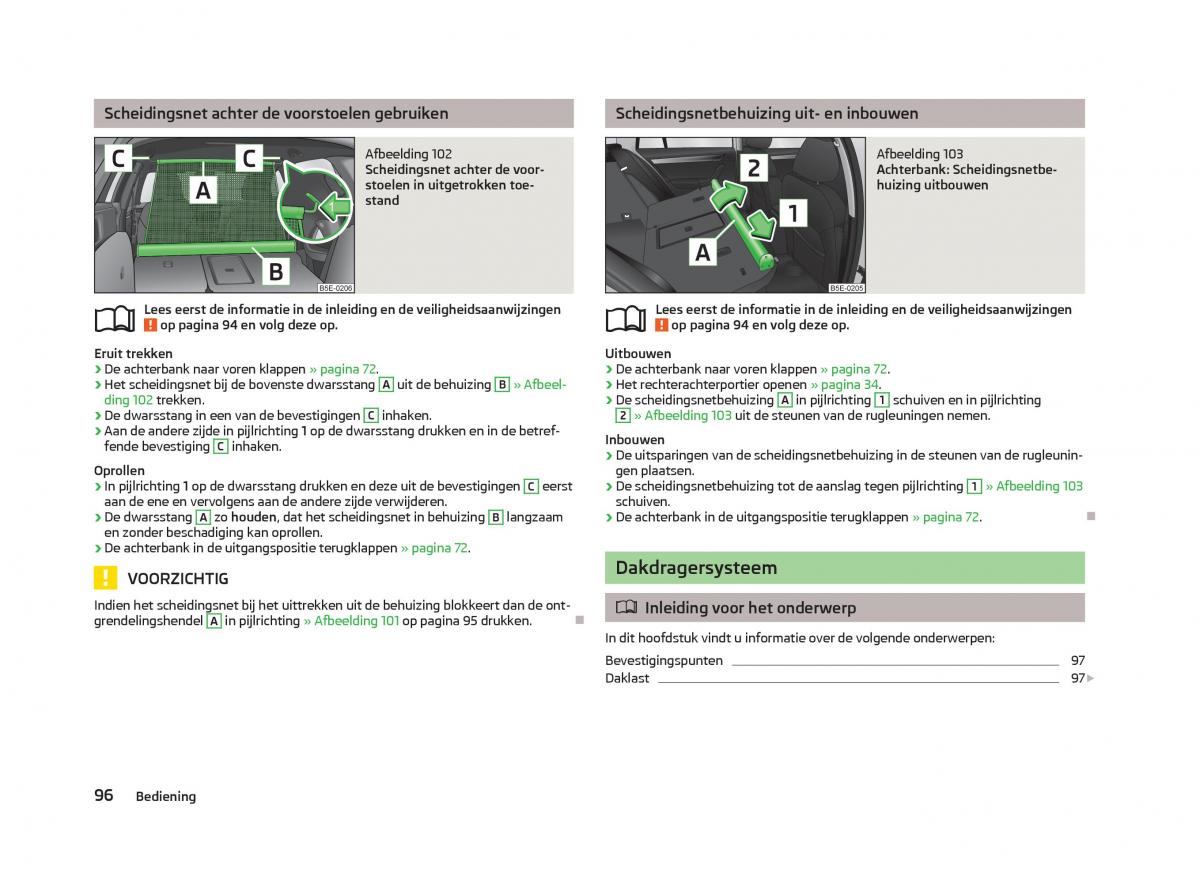 Skoda Octavia III 3 handleiding / page 98