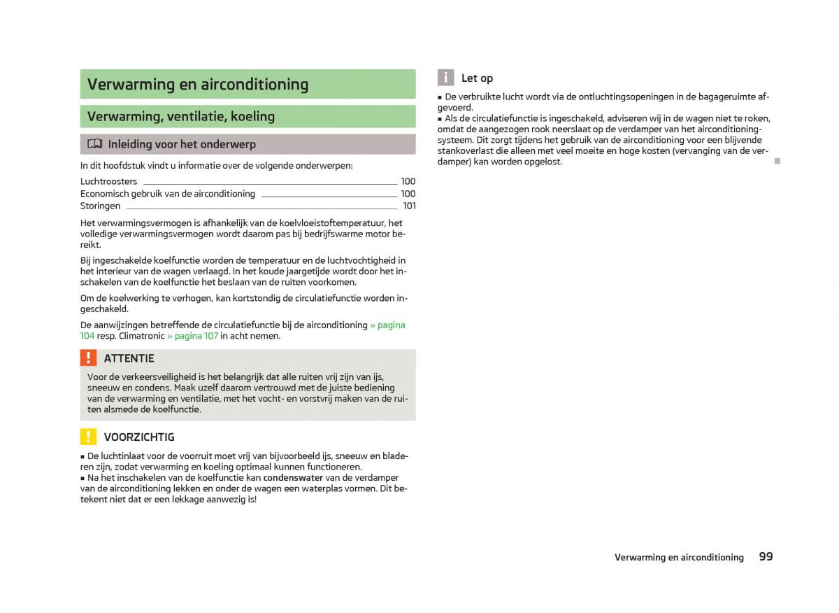 Skoda Octavia III 3 handleiding / page 101