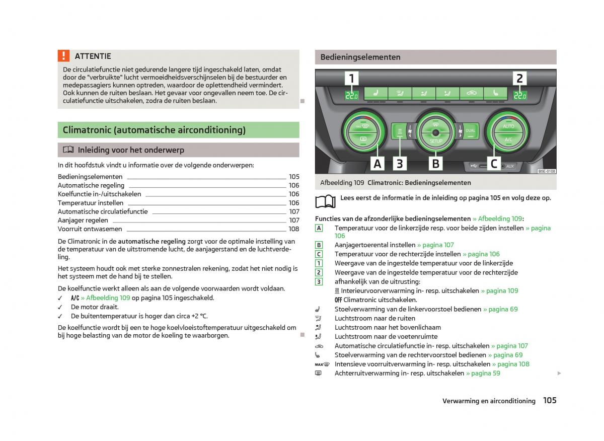 Skoda Octavia III 3 handleiding / page 107