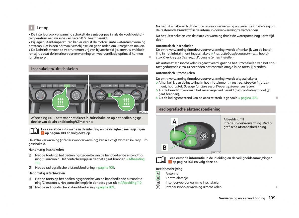 Skoda Octavia III 3 handleiding / page 111