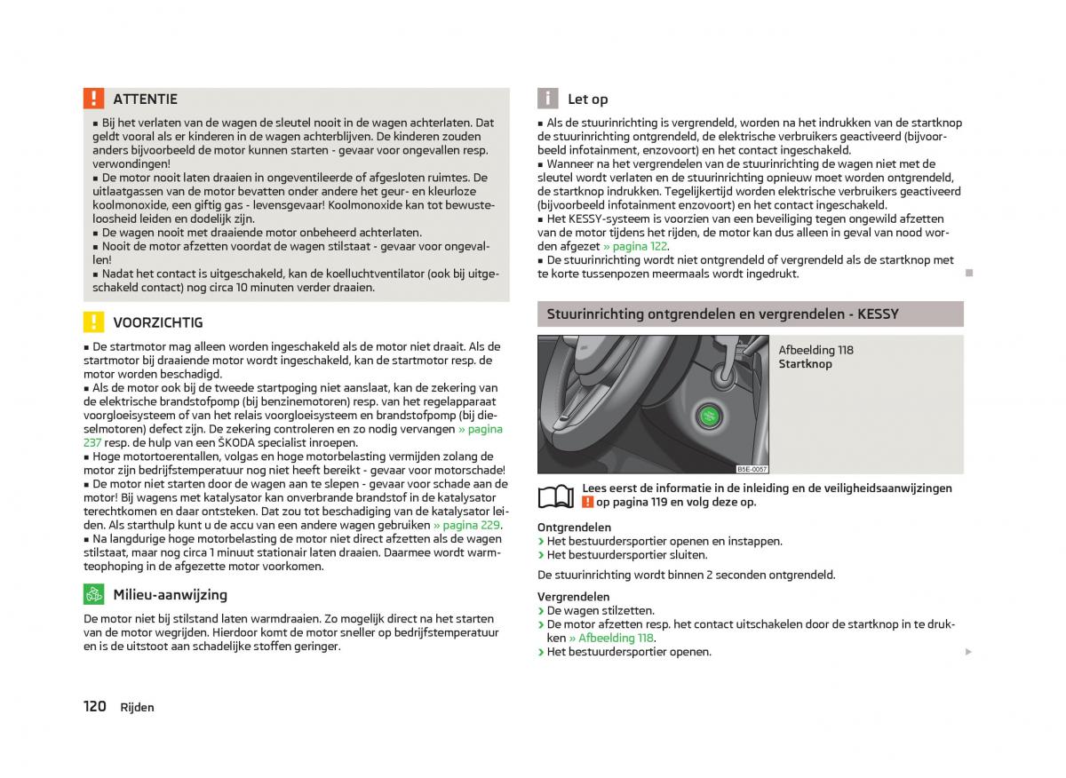 Skoda Octavia III 3 handleiding / page 122