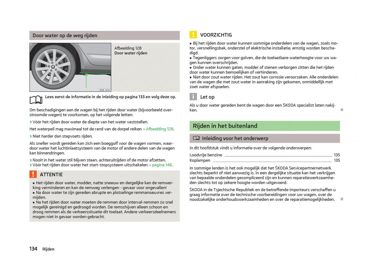 Skoda Octavia III 3 handleiding / page 136