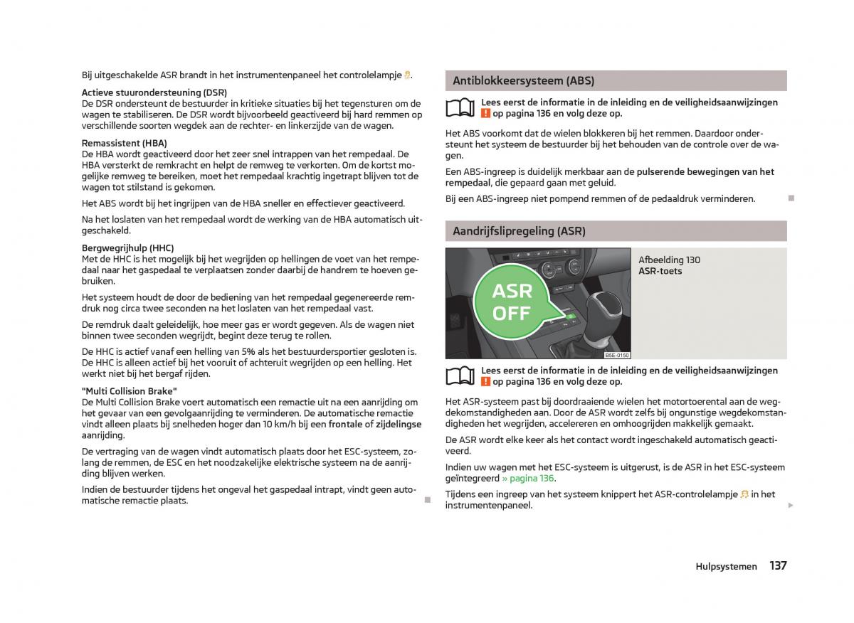 Skoda Octavia III 3 handleiding / page 139