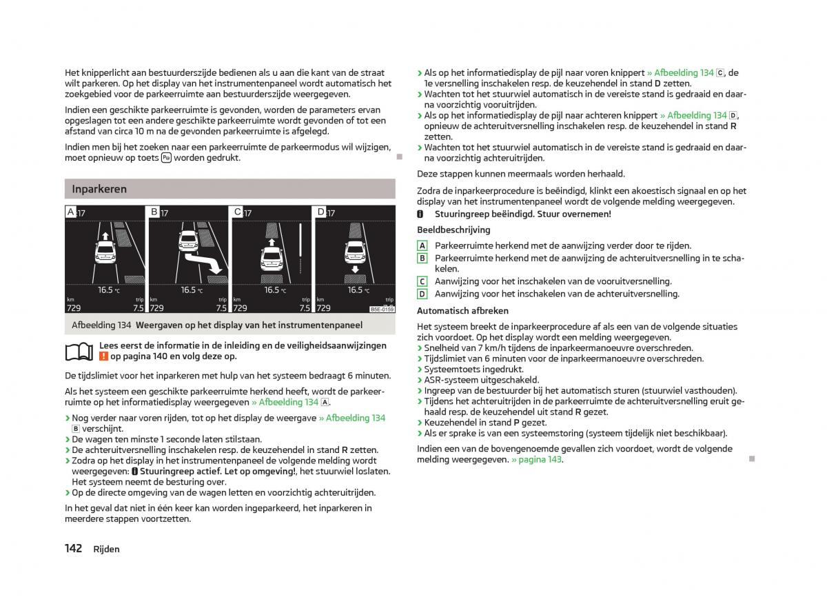 Skoda Octavia III 3 handleiding / page 144