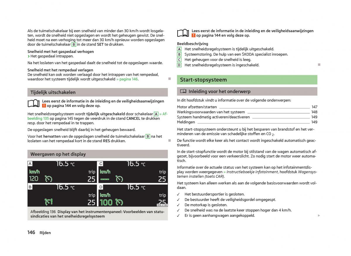 Skoda Octavia III 3 handleiding / page 148