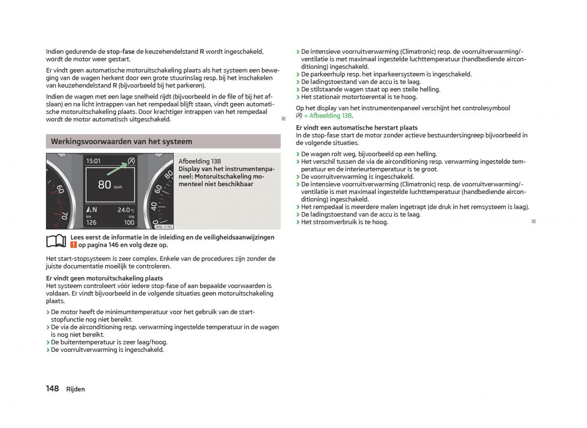 Skoda Octavia III 3 handleiding / page 150