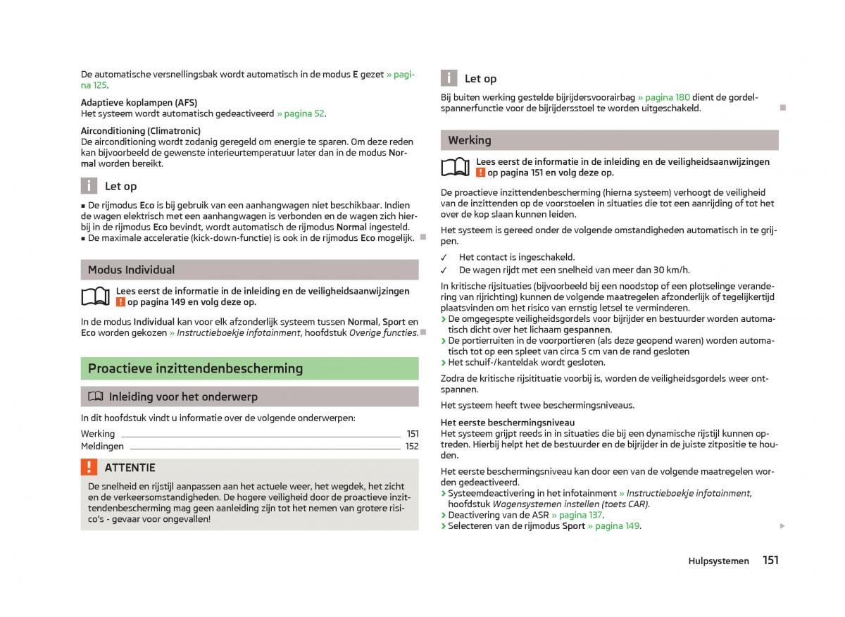 Skoda Octavia III 3 handleiding / page 153