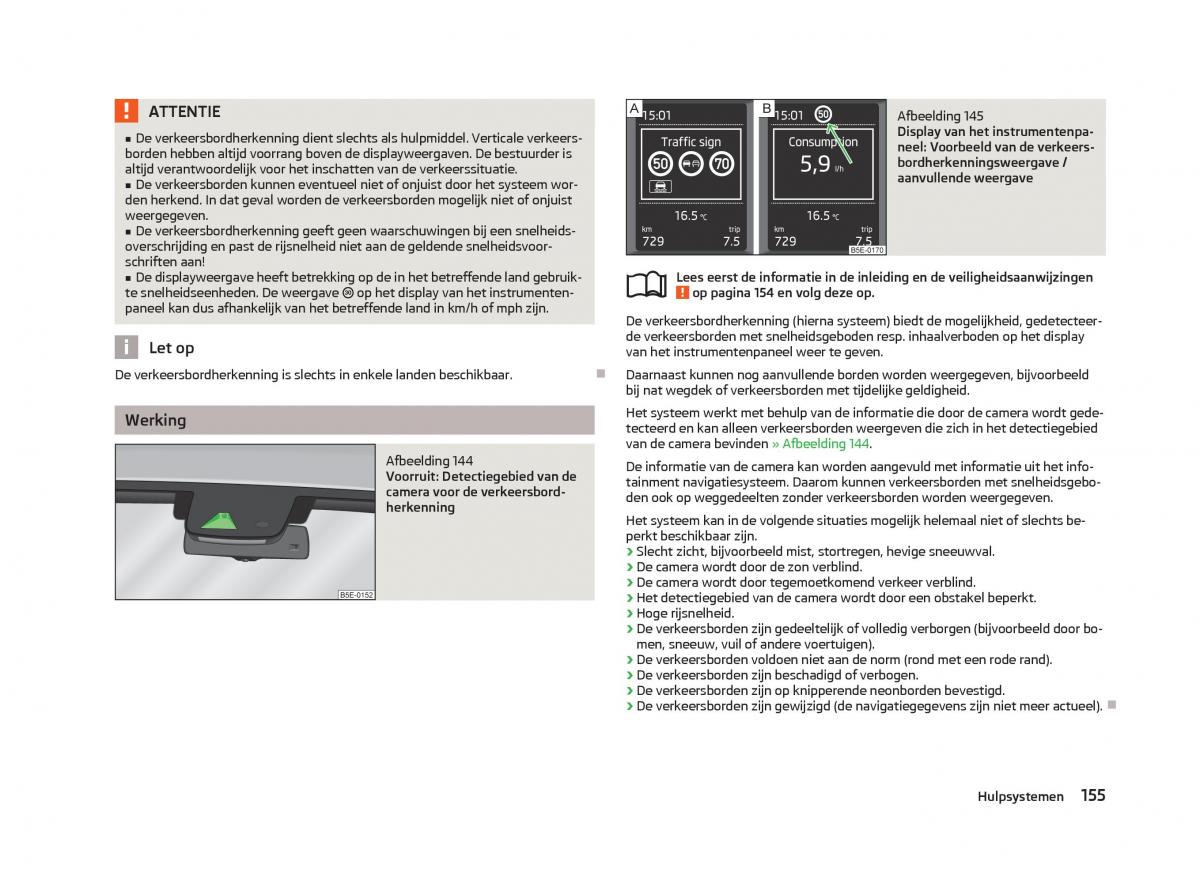 Skoda Octavia III 3 handleiding / page 157