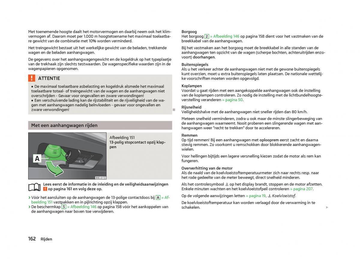 Skoda Octavia III 3 handleiding / page 164