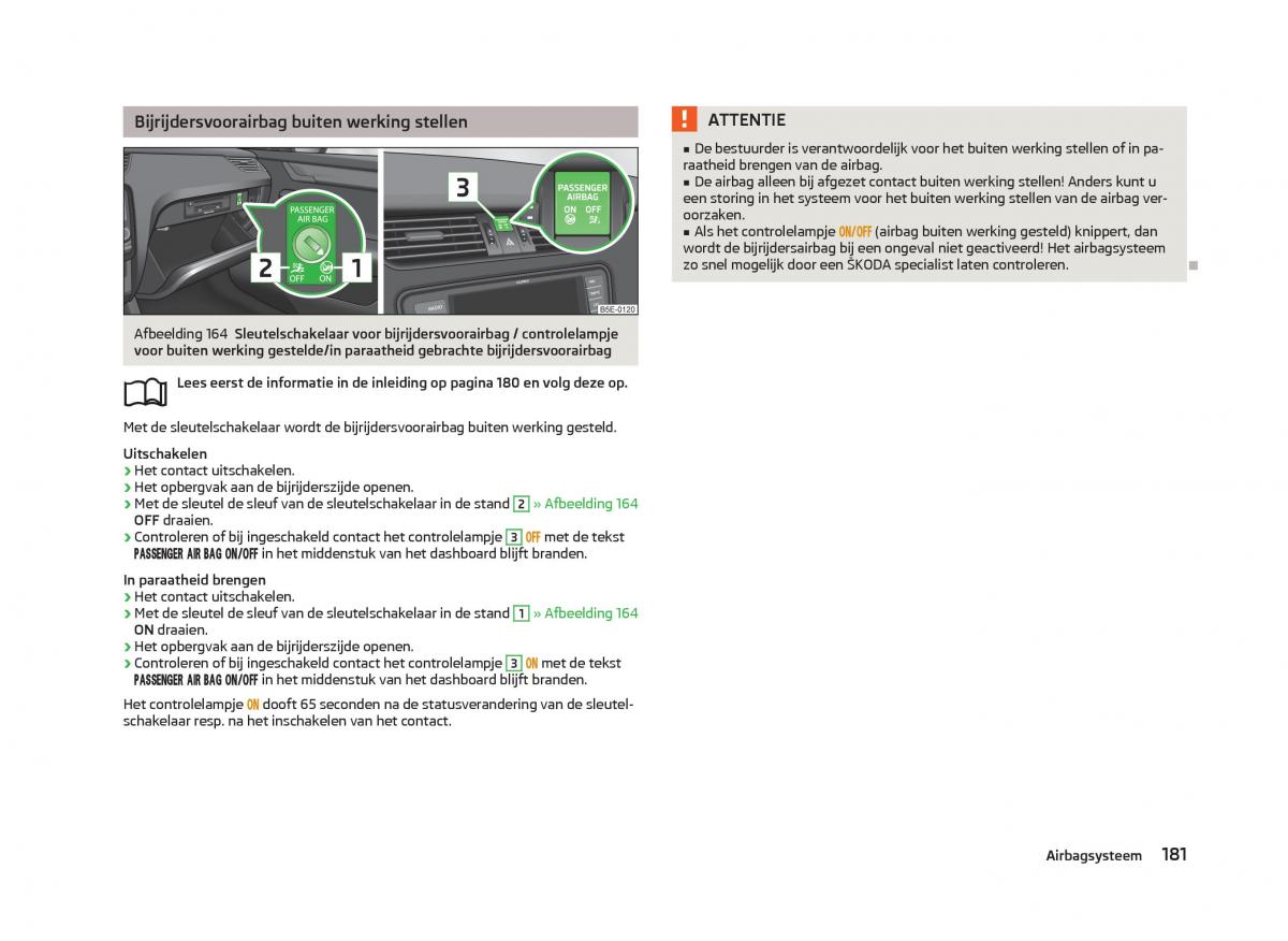 Skoda Octavia III 3 handleiding / page 183