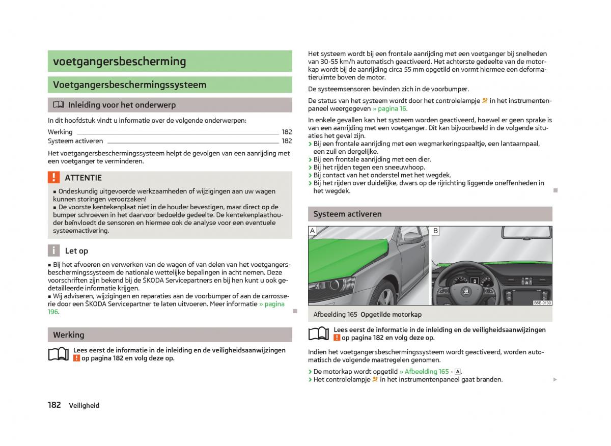 Skoda Octavia III 3 handleiding / page 184