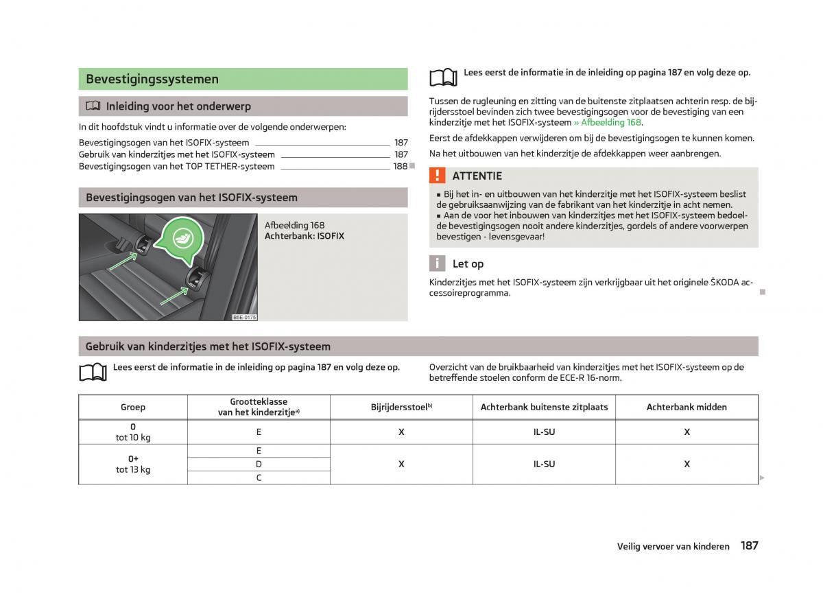 Skoda Octavia III 3 handleiding / page 189