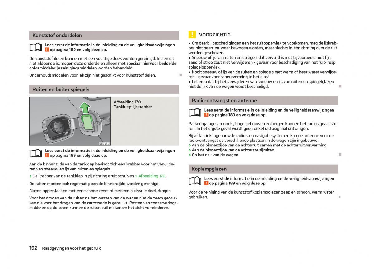 Skoda Octavia III 3 handleiding / page 194