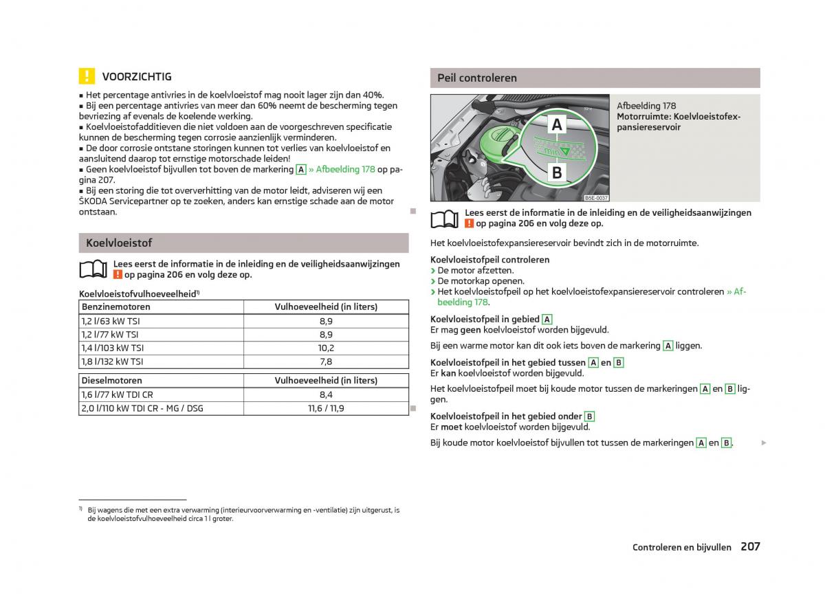 Skoda Octavia III 3 handleiding / page 209