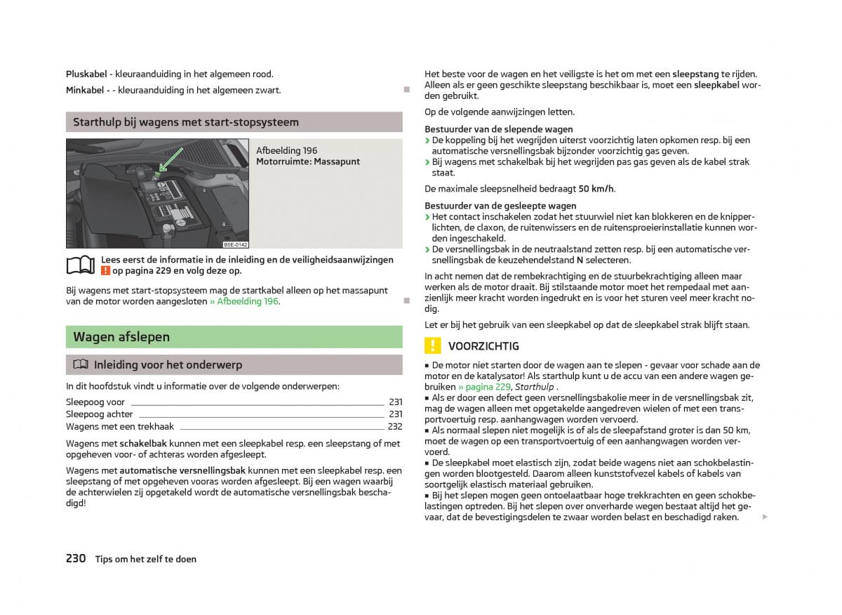 Skoda Octavia III 3 handleiding / page 232