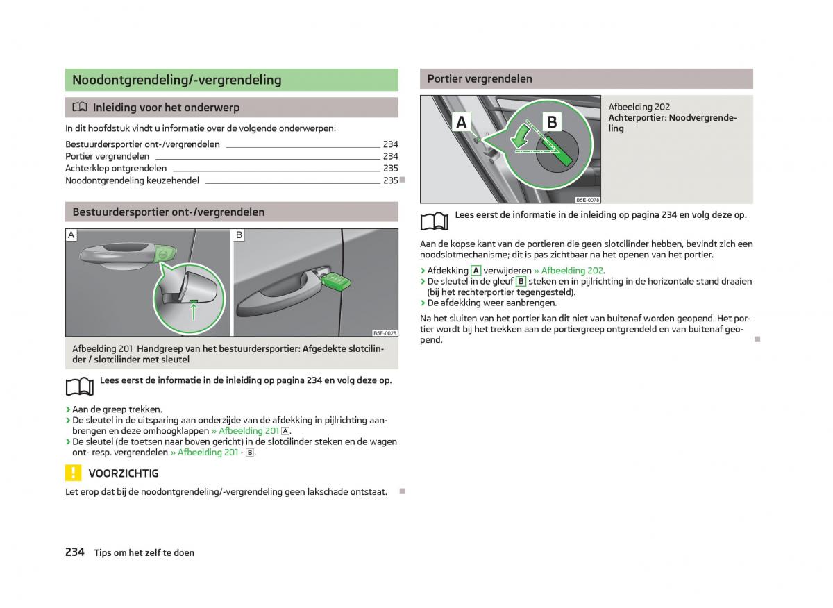 Skoda Octavia III 3 handleiding / page 236