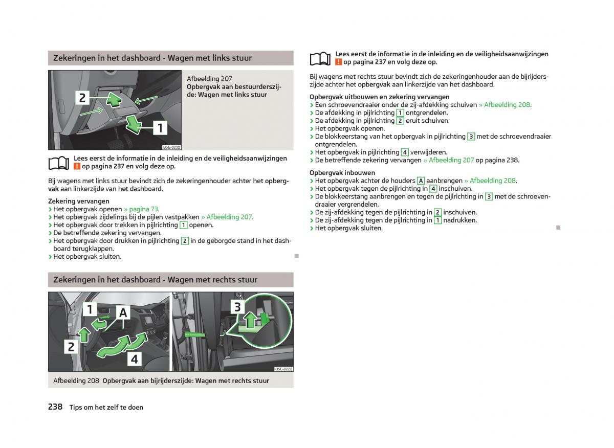 Skoda Octavia III 3 handleiding / page 240