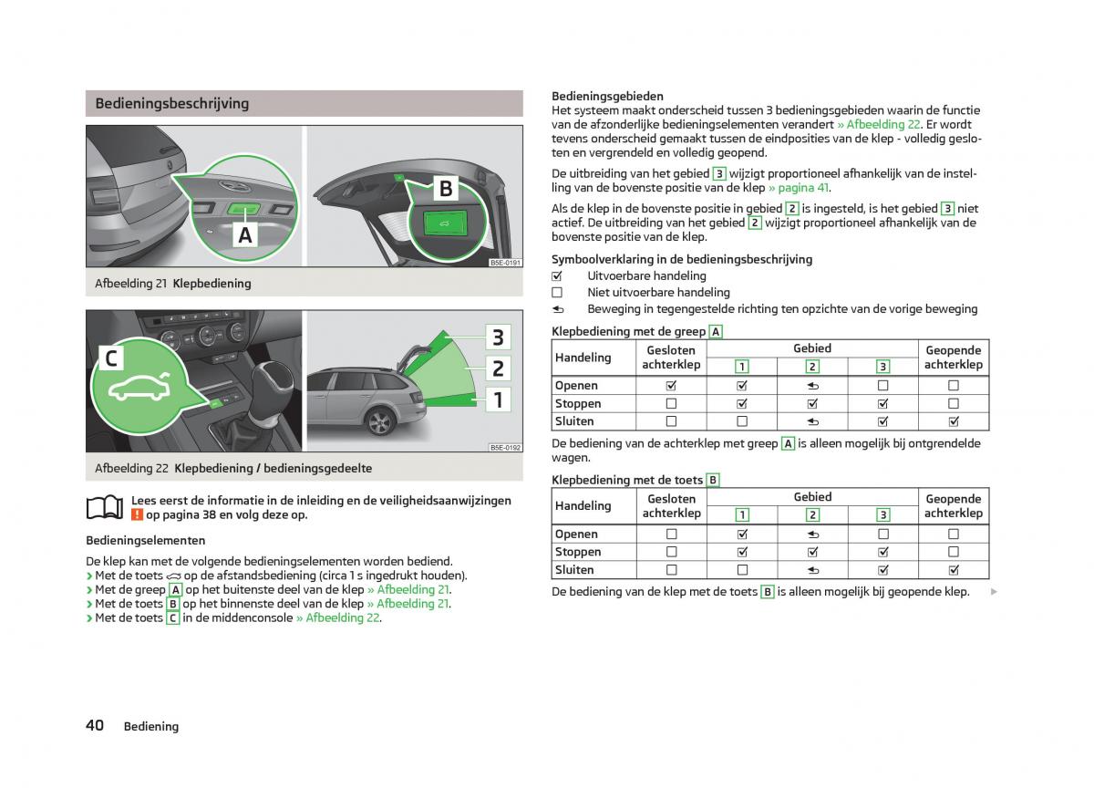 Skoda Octavia III 3 handleiding / page 42