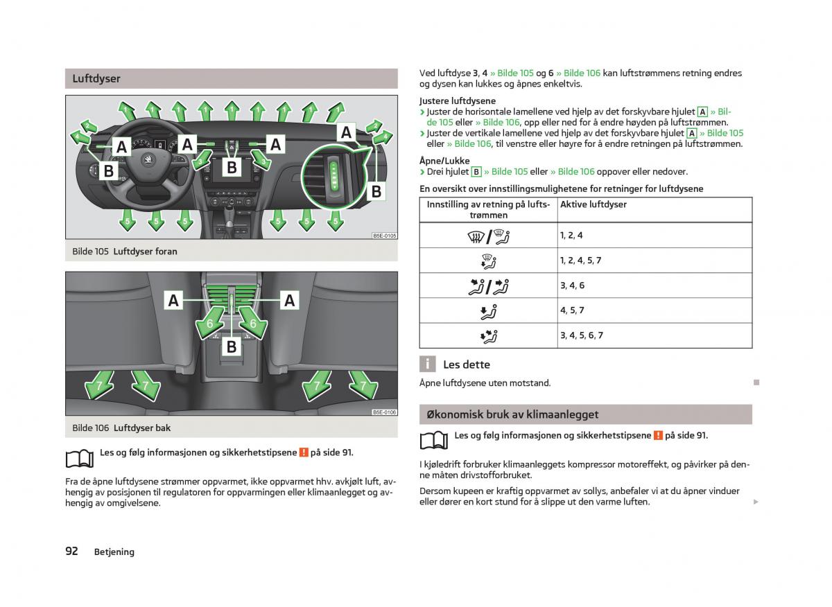 Skoda Octavia III 3 bruksanvisningen / page 94