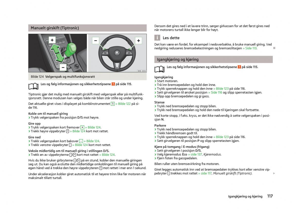 Skoda Octavia III 3 bruksanvisningen / page 119