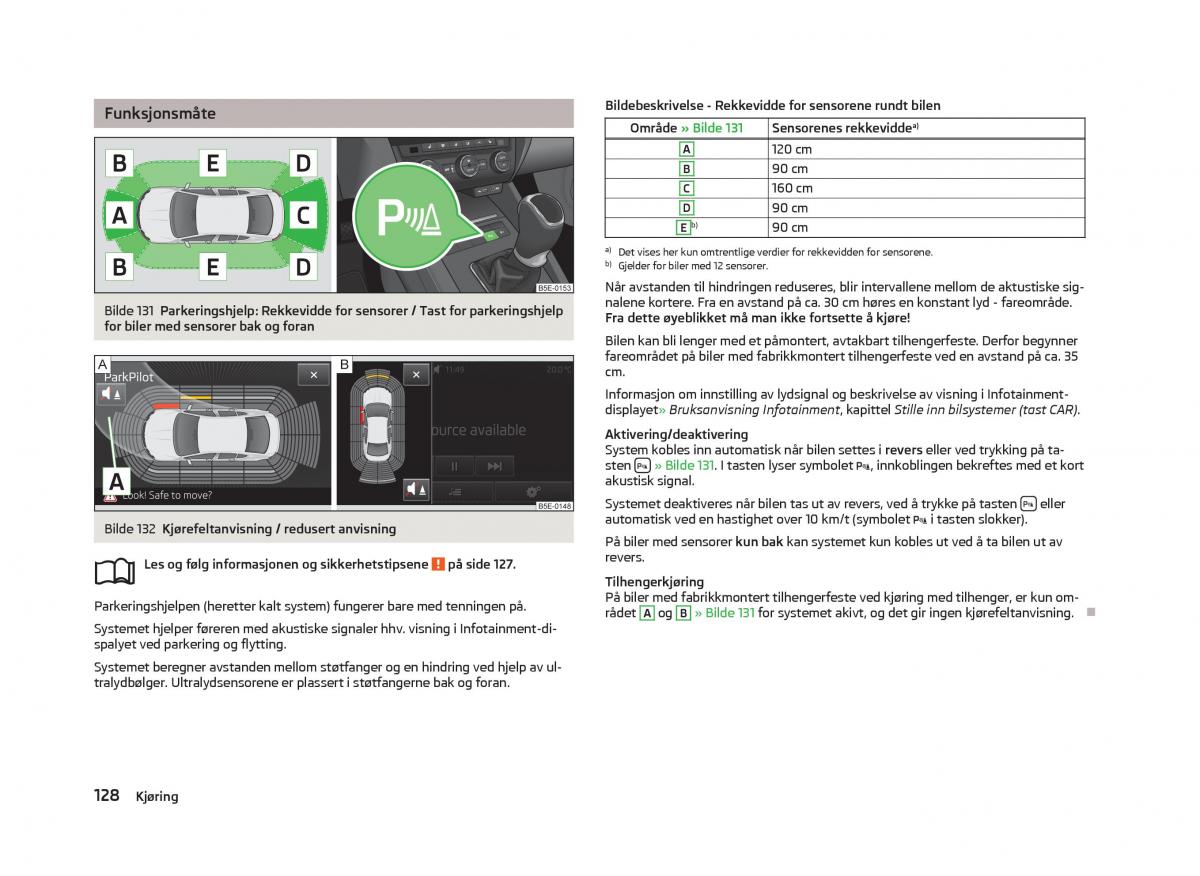 Skoda Octavia III 3 bruksanvisningen / page 130