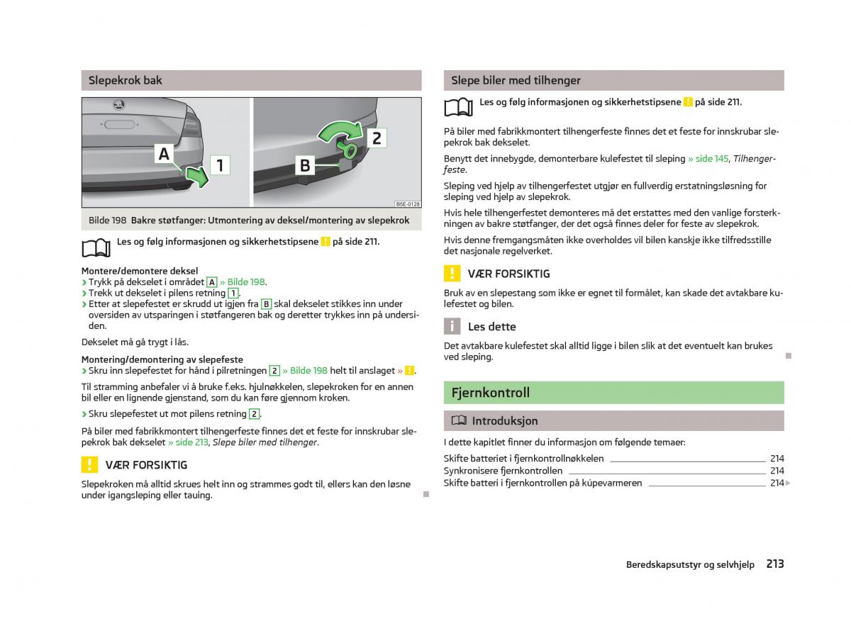 Skoda Octavia III 3 bruksanvisningen / page 215