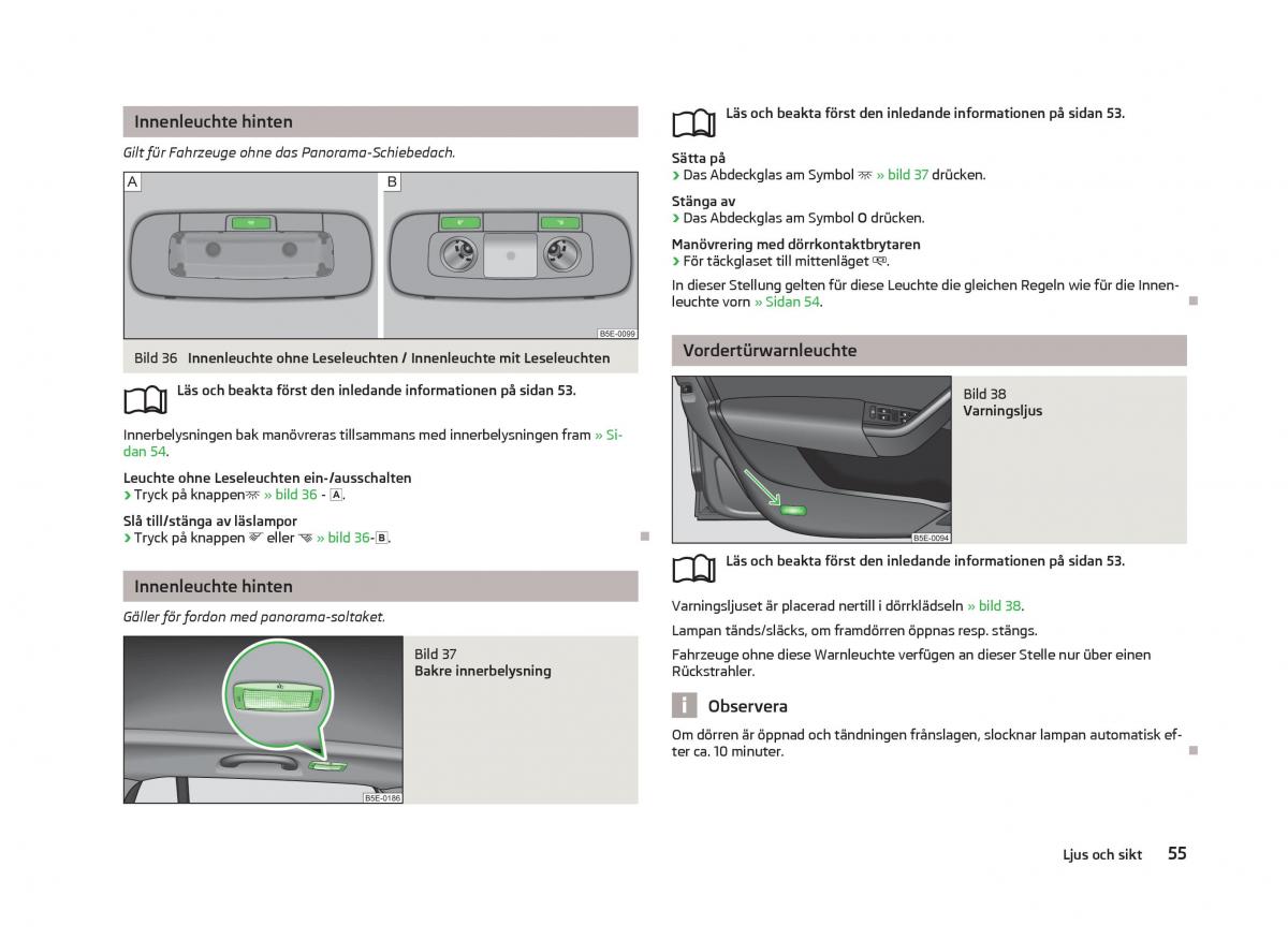 Skoda Octavia III 3 instruktionsbok / page 57