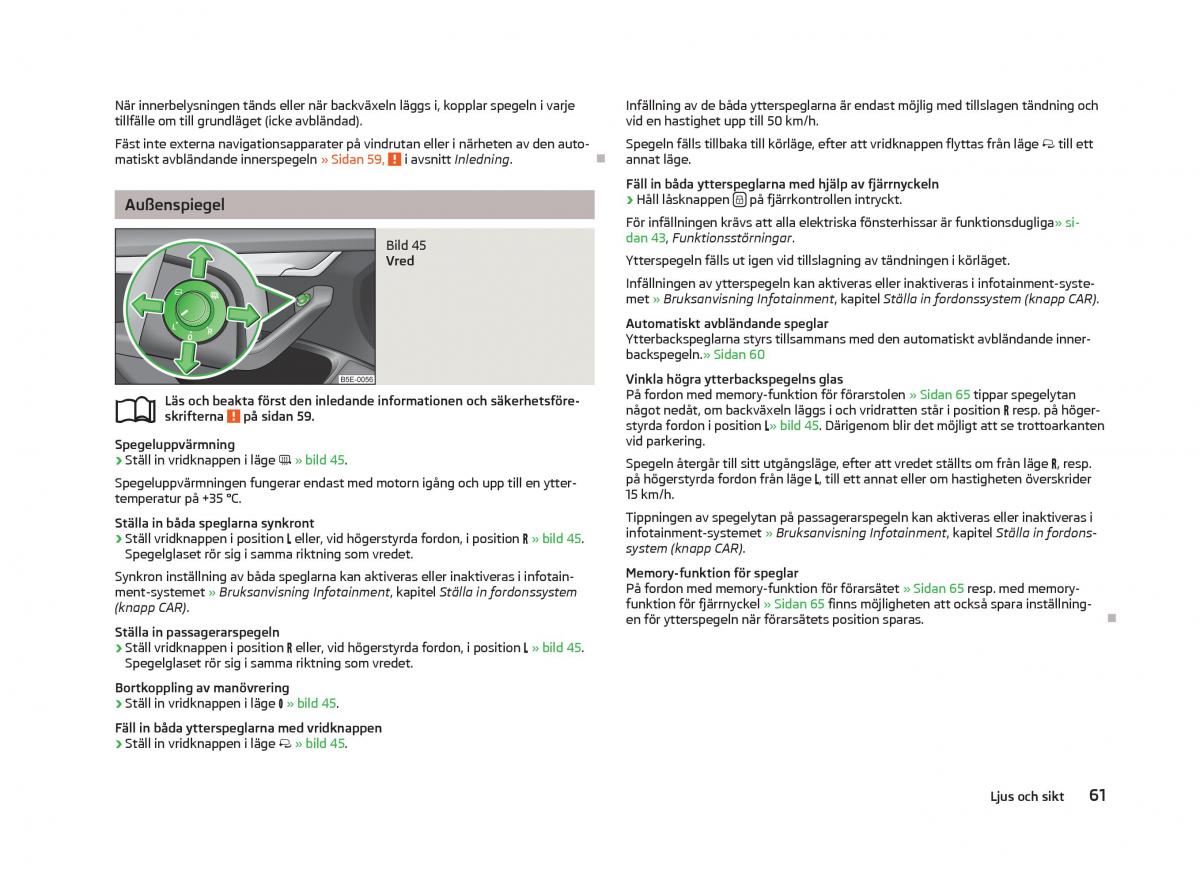 Skoda Octavia III 3 instruktionsbok / page 63