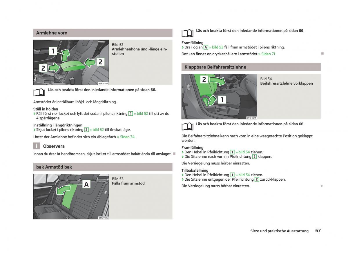 Skoda Octavia III 3 instruktionsbok / page 69