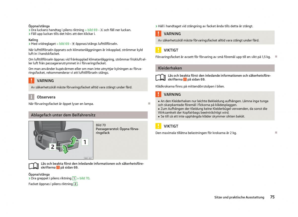 Skoda Octavia III 3 instruktionsbok / page 77