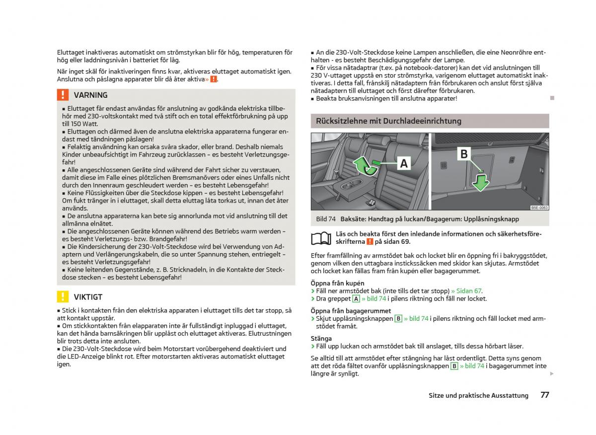 Skoda Octavia III 3 instruktionsbok / page 79