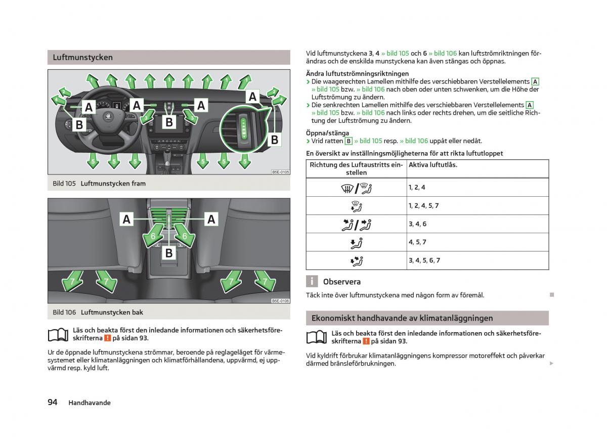 Skoda Octavia III 3 instruktionsbok / page 96