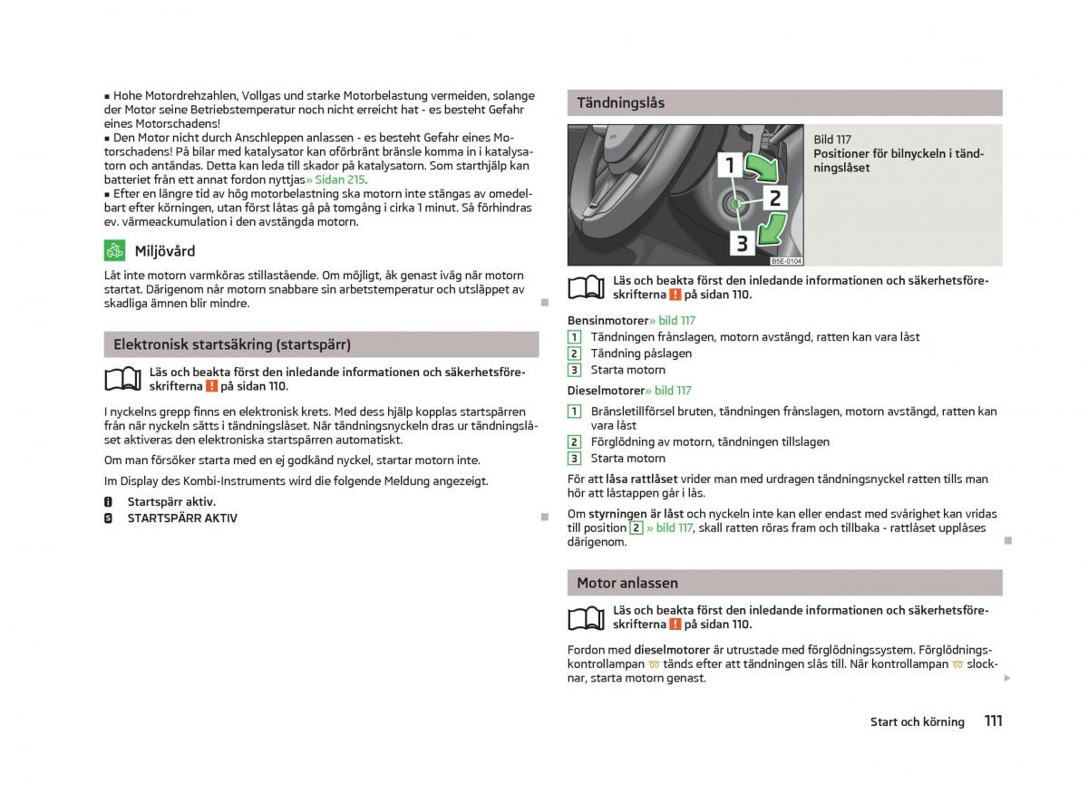 Skoda Octavia III 3 instruktionsbok / page 113