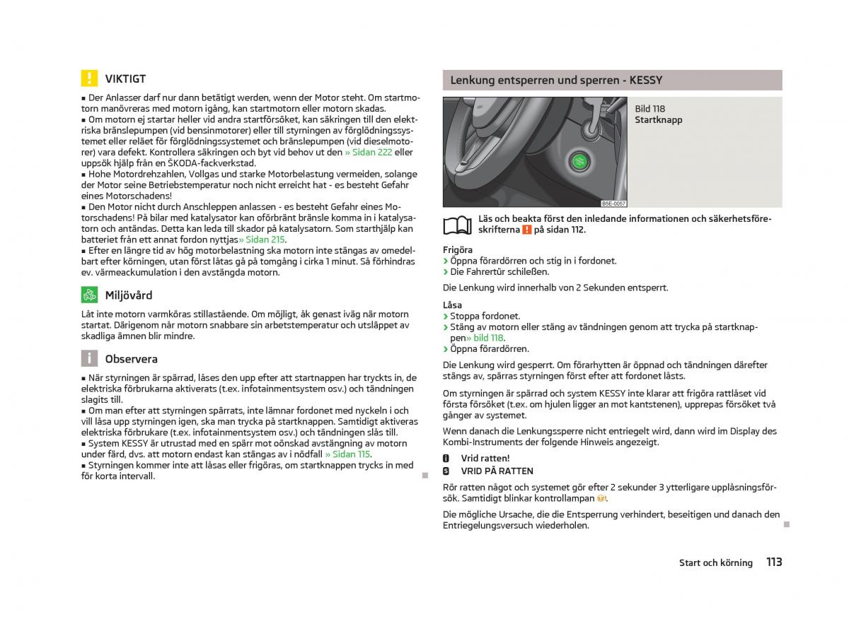 Skoda Octavia III 3 instruktionsbok / page 115