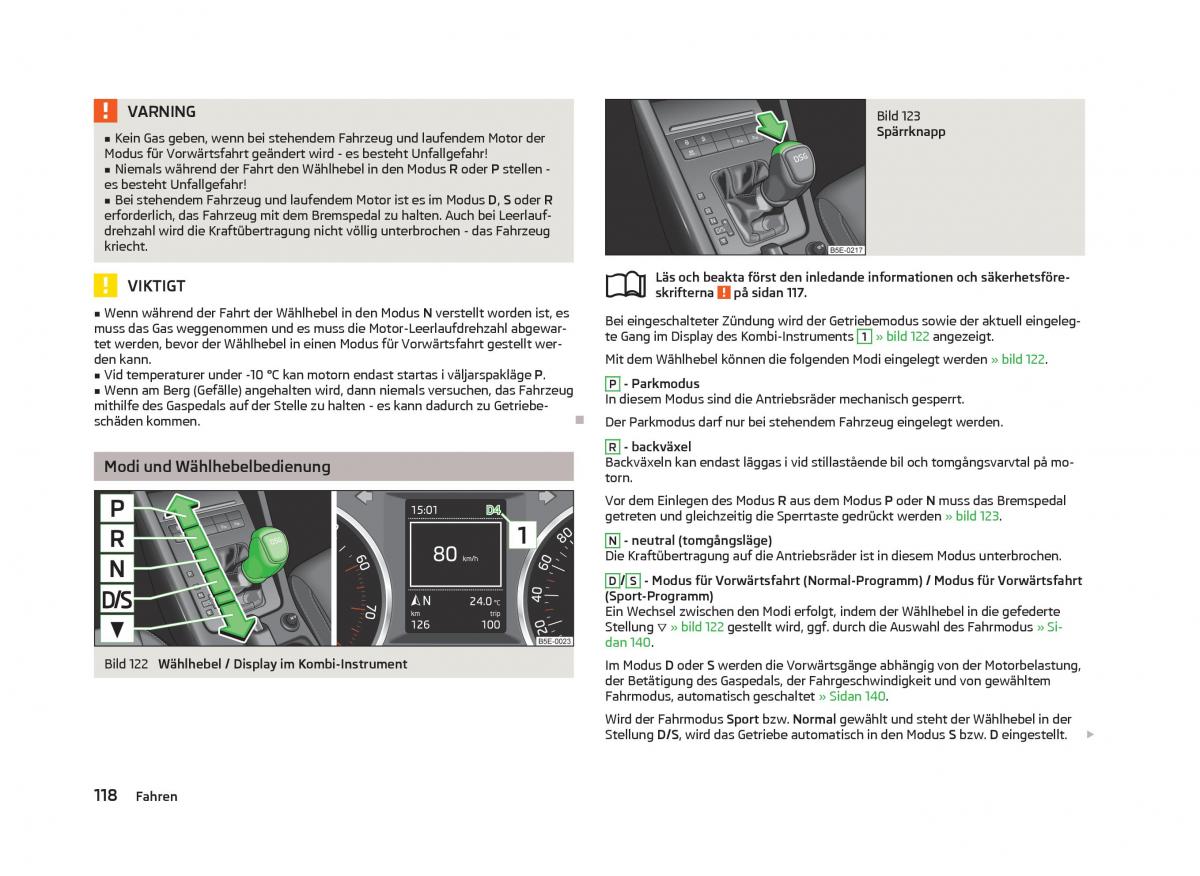 Skoda Octavia III 3 instruktionsbok / page 120