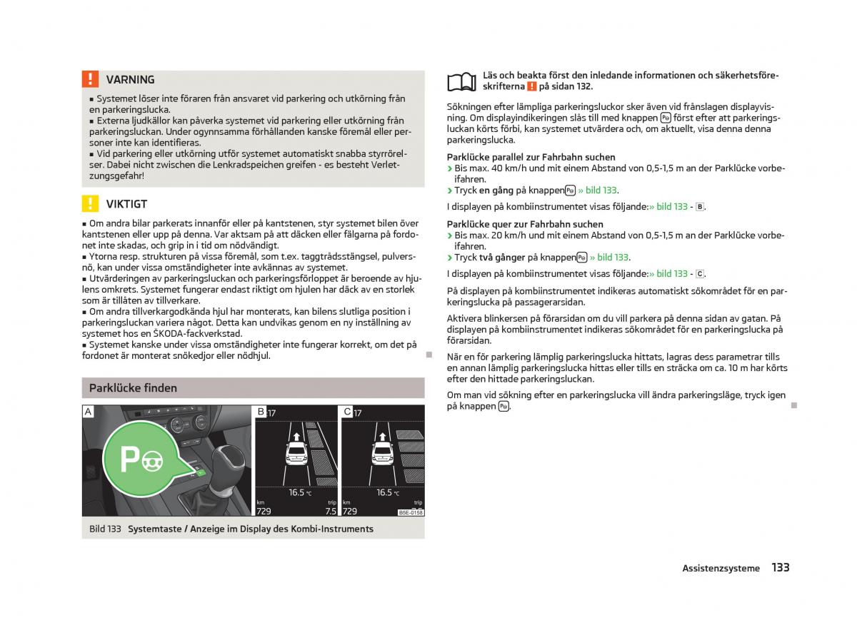 Skoda Octavia III 3 instruktionsbok / page 135