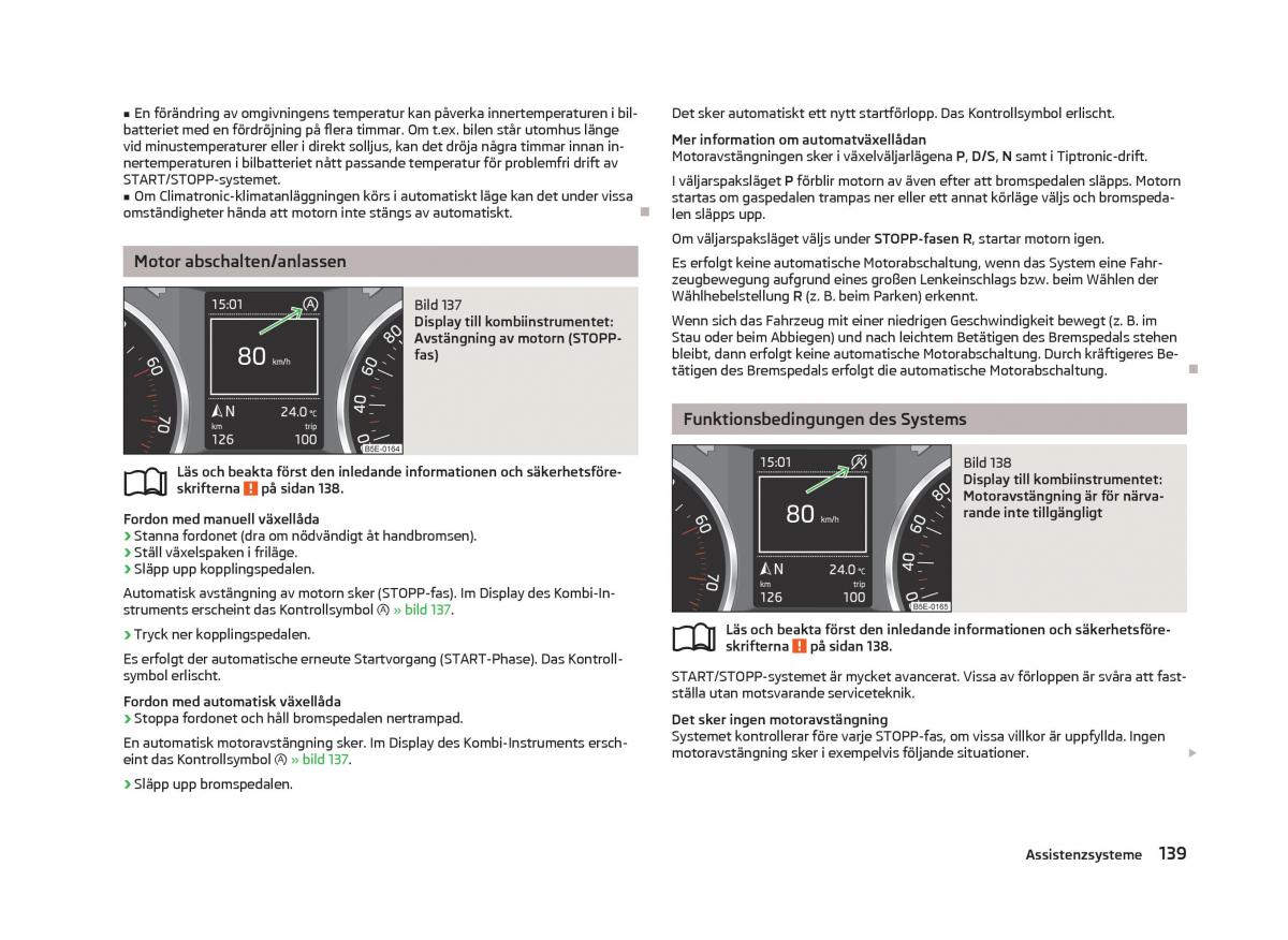 Skoda Octavia III 3 instruktionsbok / page 141