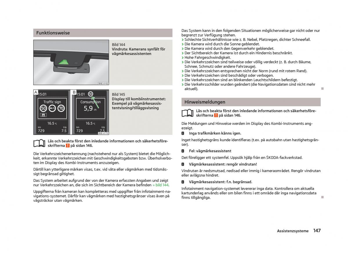 Skoda Octavia III 3 instruktionsbok / page 149