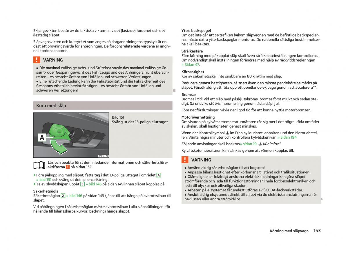 Skoda Octavia III 3 instruktionsbok / page 155