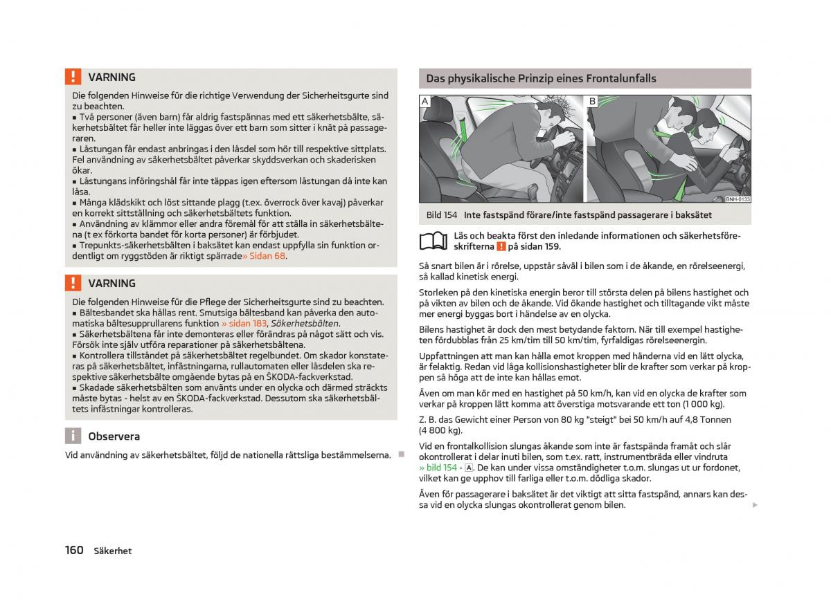 Skoda Octavia III 3 instruktionsbok / page 162