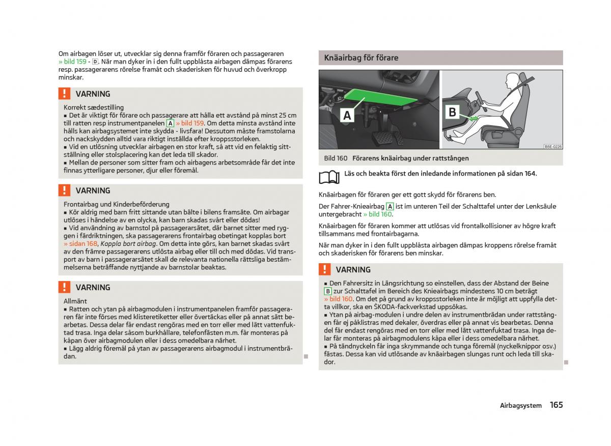 Skoda Octavia III 3 instruktionsbok / page 167