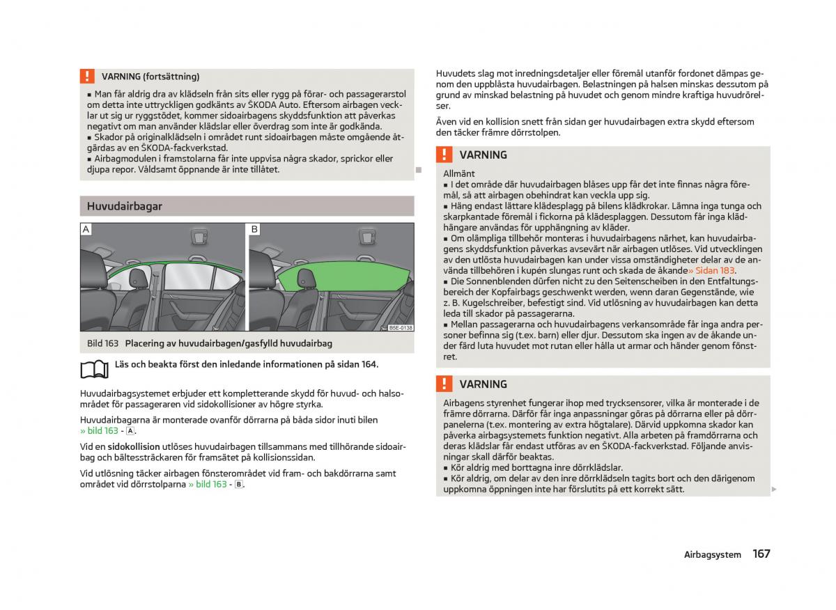 Skoda Octavia III 3 instruktionsbok / page 169