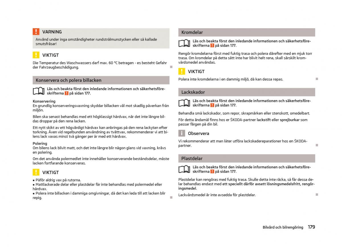 Skoda Octavia III 3 instruktionsbok / page 181