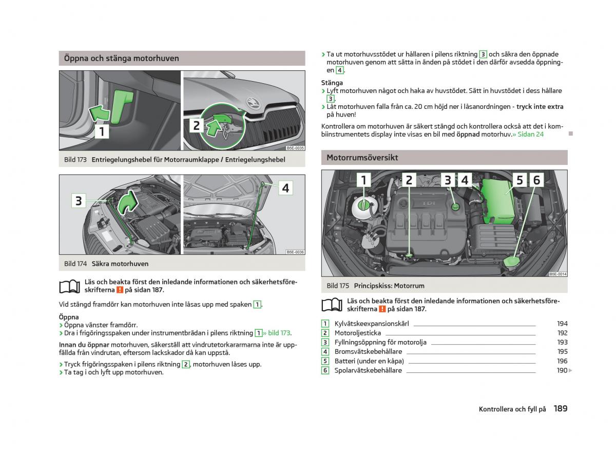 Skoda Octavia III 3 instruktionsbok / page 191