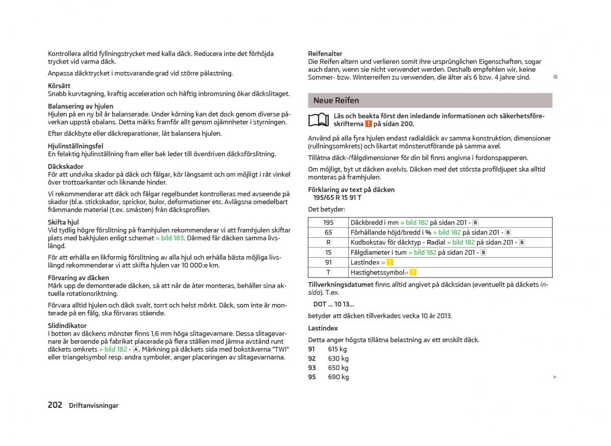 Skoda Octavia III 3 instruktionsbok / page 204