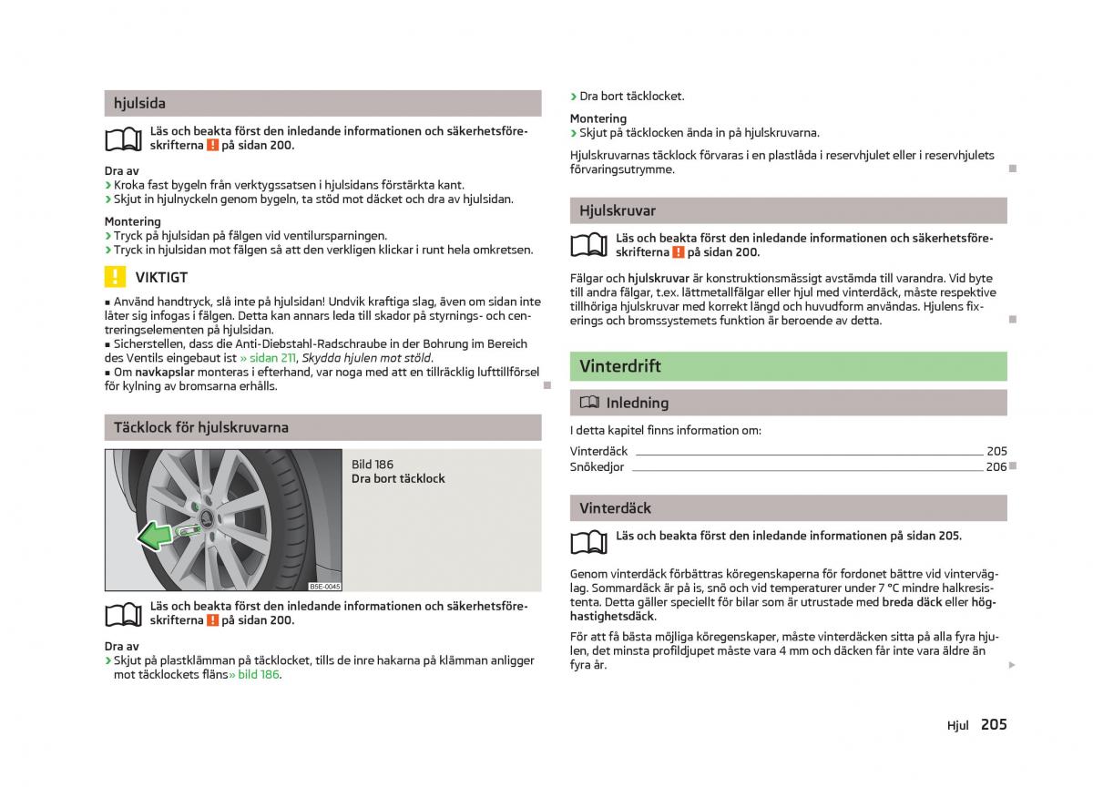 Skoda Octavia III 3 instruktionsbok / page 207