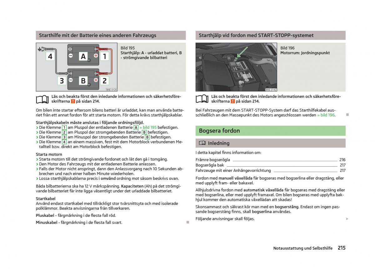 Skoda Octavia III 3 instruktionsbok / page 217