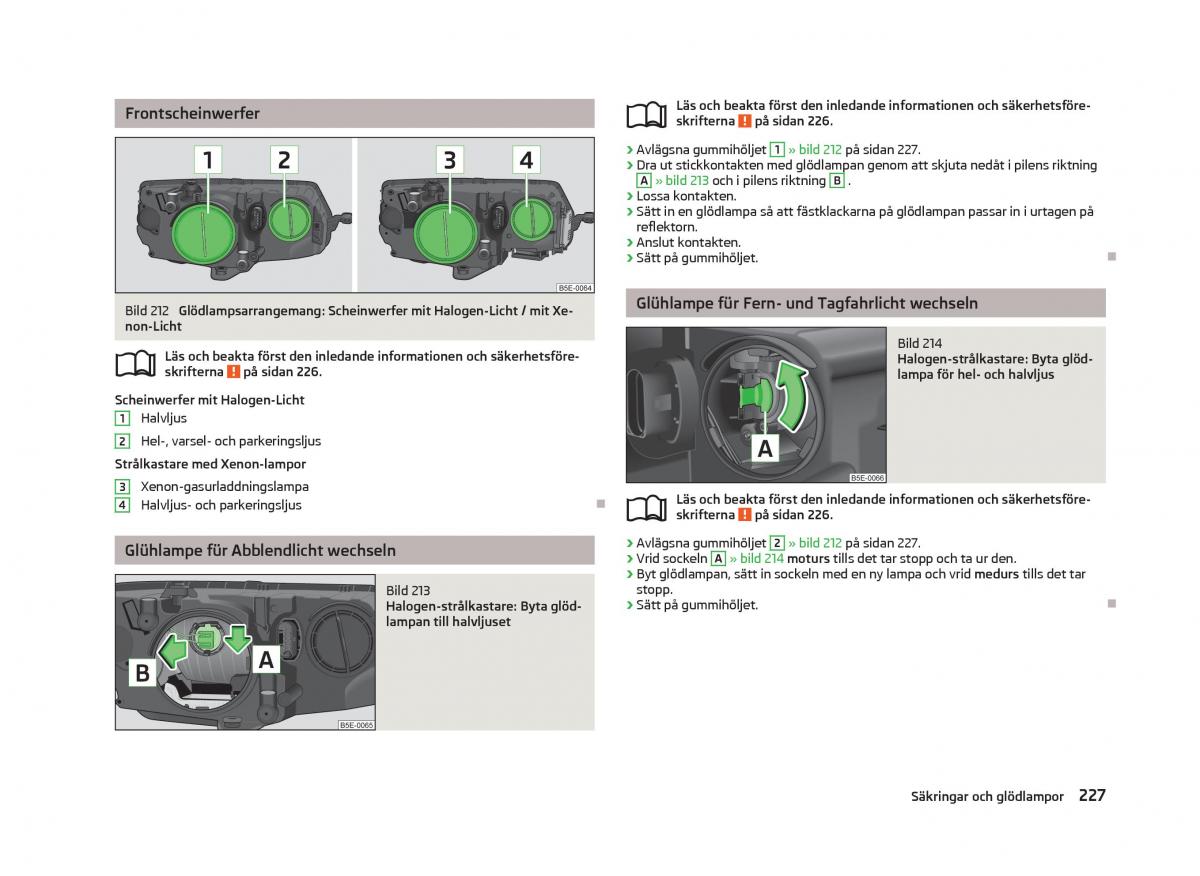 Skoda Octavia III 3 instruktionsbok / page 229