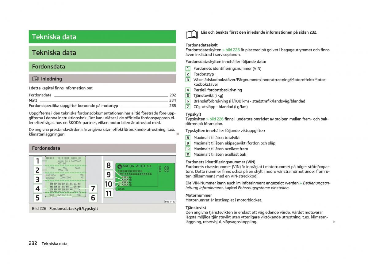 Skoda Octavia III 3 instruktionsbok / page 234